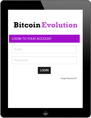Bitcoin Evolution - Proseso ng Pag-login